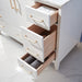 Altair Design Sutton 48"" Single Bathroom Vanity Set in White and Carrara White Marble Countertop