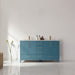 Altair Design Sutton 60"" Double Bathroom Vanity Set in Royal Green and Carrara White Marble Countertop