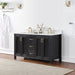 Altair Design Hadiya 60"" Double Bathroom Vanity Set in Black Oak with Aosta White Composite Stone Countertop
