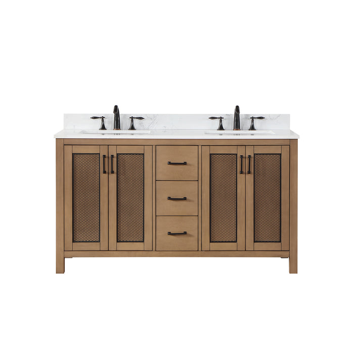 Altair Design Hadiya 60″ Double Bathroom Vanity Set 42″ size