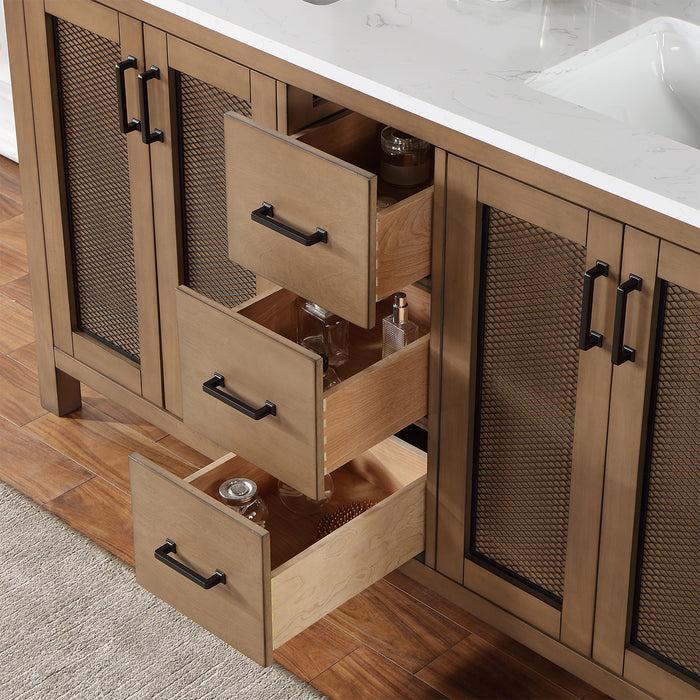 Altair Design Hadiya 60″ Double Bathroom Vanity Set 42″ size