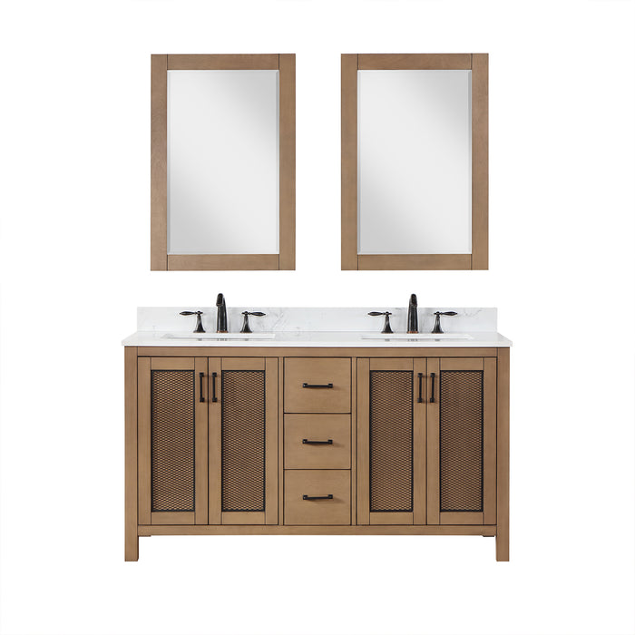 Altair Design Hadiya 60″ Double Bathroom Vanity Set 42″ size