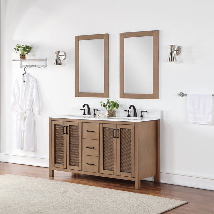Altair Design Hadiya 60″ Double Bathroom Vanity Set 42″ size