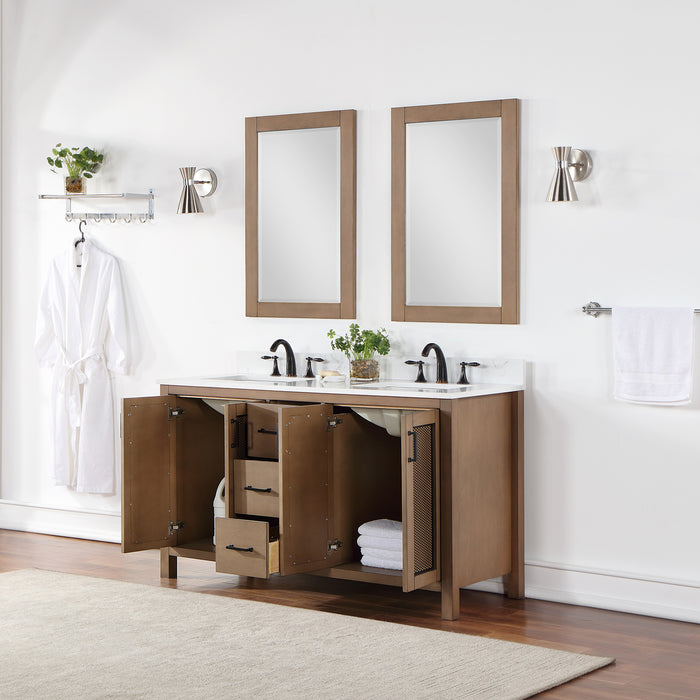 Altair Design Hadiya 60″ Double Bathroom Vanity Set 42″ size