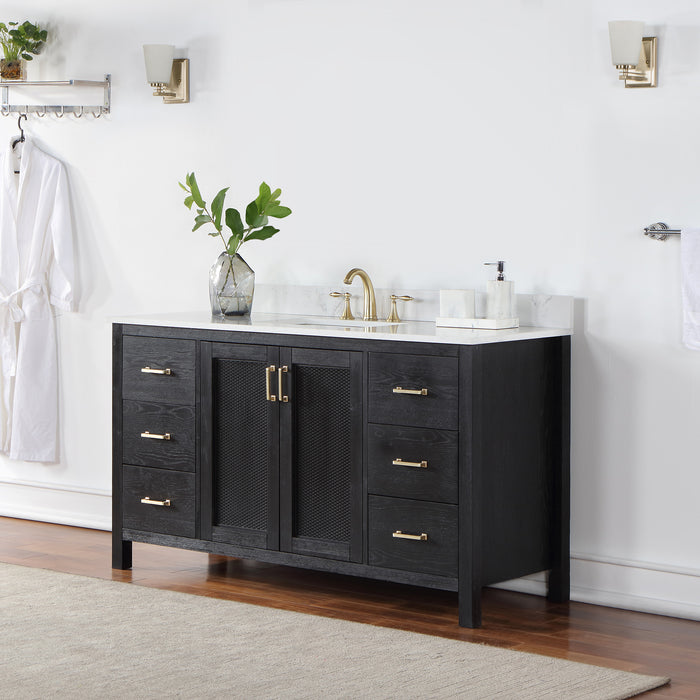 Altair Design Hadiya 60″ Single Bathroom Vanity Set 42″ size