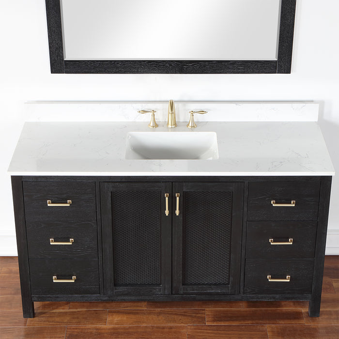 Altair Design Hadiya 60″ Single Bathroom Vanity Set 42″ size