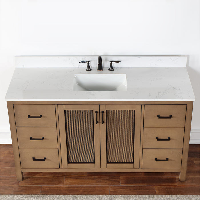 Altair Design Hadiya 60″ Single Bathroom Vanity Set 42″ size