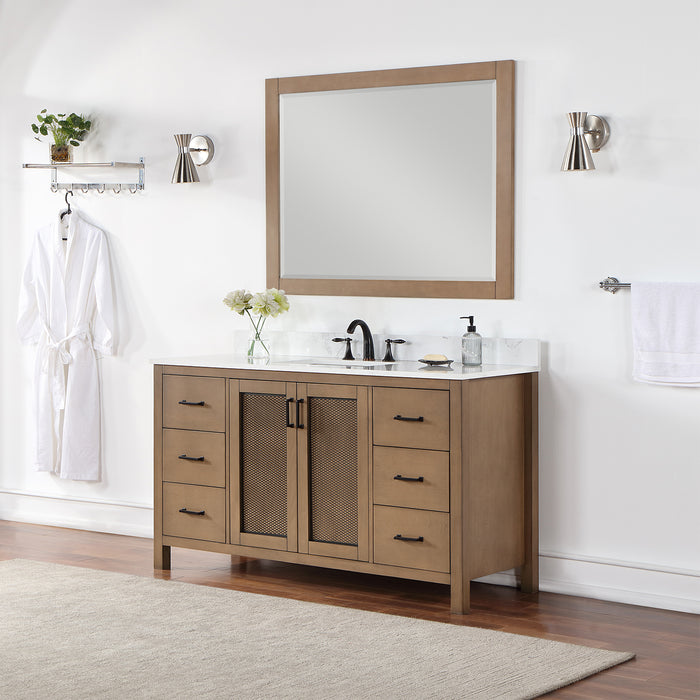 Altair Design Hadiya 60″ Single Bathroom Vanity Set 42″ size