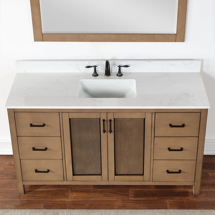 Altair Design Hadiya 60″ Single Bathroom Vanity Set 42″ size