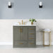 Altair Design Monna 36"" Single Bathroom Vanity Set in Gray Pine with Aosta White Composite Stone Countertop
