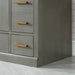 Altair Design Monna 36"" Single Bathroom Vanity Set in Gray Pine with Aosta White Composite Stone Countertop