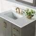 Altair Design Monna 36"" Single Bathroom Vanity Set in Gray Pine with Aosta White Composite Stone Countertop