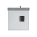 Altair Design Monna 36"" Single Bathroom Vanity Set in White with Concrete Grey Composite Stone Countertop