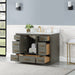 Altair Design Monna 48"" Single Bathroom Vanity Set in Gray Pine with Aosta White Composite Stone Countertop