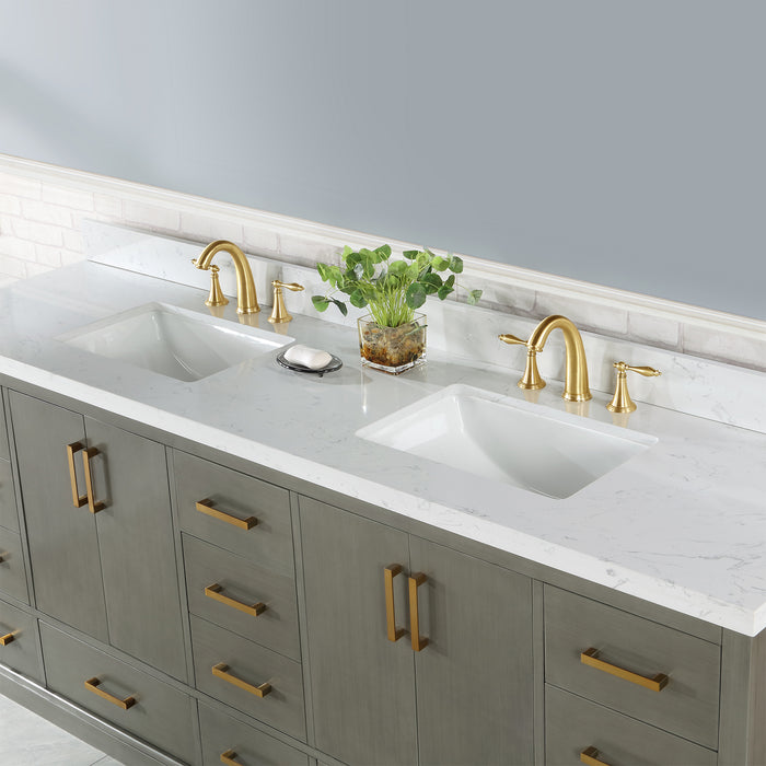 Altair Design Monna 84″ Double Bathroom Vanity Set in Gray additional view