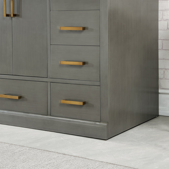 Altair Design Monna 84″ Double Bathroom Vanity Set in Gray room setting