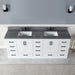 Altair Design Monna 84″ Double Bathroom Vanity Set in White close-up view