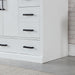 Altair Design Monna 84″ Double Bathroom Vanity Set in White detail view