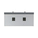Altair Design Monna 84″ Double Bathroom Vanity Set in White detail view