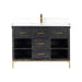 Altair Design Kesia 48″ Single Bathroom Vanity Set in Black 48″ size