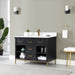 Altair Design Kesia 48″ Single Bathroom Vanity Set in Black 48″ size
