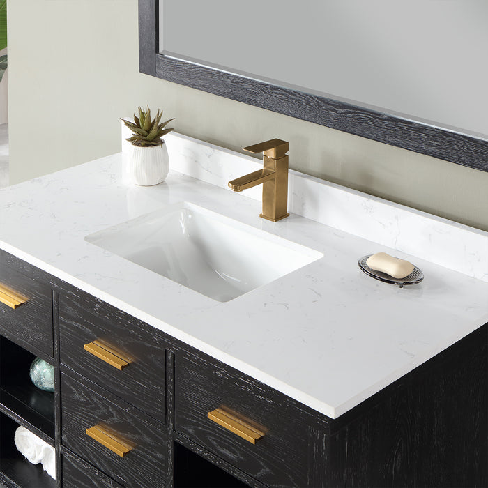 Altair Design Kesia 48″ Single Bathroom Vanity Set in Black 48″ size