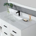 Altair Design Kesia 48"" Single Bathroom Vanity Set in White with Aosta White Composite Stone Countertop