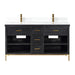 Altair Design Kesia 60″ Double Bathroom Vanity Set in Black 60″ size