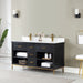 Altair Design Kesia 60″ Double Bathroom Vanity Set in Black 60″ size