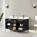 Altair Design Kesia 60″ Double Bathroom Vanity Set in Black 60″ size