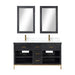Altair Design Kesia 60″ Double Bathroom Vanity Set in Black 60″ size