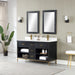 Altair Design Kesia 60″ Double Bathroom Vanity Set in Black 60″ size