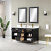 Altair Design Kesia 60″ Double Bathroom Vanity Set in Black 60″ size