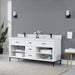 Altair Design Kesia 72″ Double Bathroom Vanity Set in White 72″ size