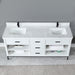 Altair Design Kesia 72″ Double Bathroom Vanity Set in White 72″ size