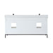 Altair Design Kesia 72″ Double Bathroom Vanity Set in White 72″ size