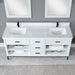 Altair Design Kesia 72″ Double Bathroom Vanity Set in White 72″ size