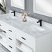 Altair Design Kesia 72″ Double Bathroom Vanity Set in White 72″ size