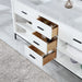 Altair Design Kesia 72″ Double Bathroom Vanity Set in White 72″ size