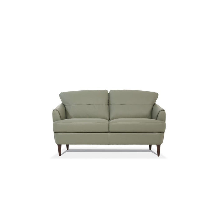 Acme Furniture Helena Loveseat in Moss Green Leather 54571
