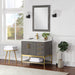 Altair Design Wildy 36"" Single Bathroom Vanity Set in Classical Grey with Grain White Composite Stone Countertop
