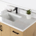 Altair Design Wildy 36"" Single Bathroom Vanity Set in Washed Oak with Grain White Composite Stone Countertop