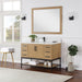Altair Design Wildy 48"" Single Bathroom Vanity Set in Washed Oak with Grain White Composite Stone Countertop