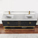 Altair Design Wildy 72″ Double Bathroom Vanity Set in Black 60″ size