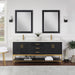Altair Design Wildy 72″ Double Bathroom Vanity Set in Black