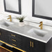 Altair Design Wildy 72″ Double Bathroom Vanity Set in Black 60″ size