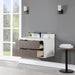 Altair Design Dione 36"" Single Bathroom Vanity in Classical Gray with Aosta White Composite Stone Countertop