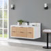 Altair Design Dione 48"" Single Bathroom Vanity in Weathered Pine with Aosta White Composite Stone Countertop