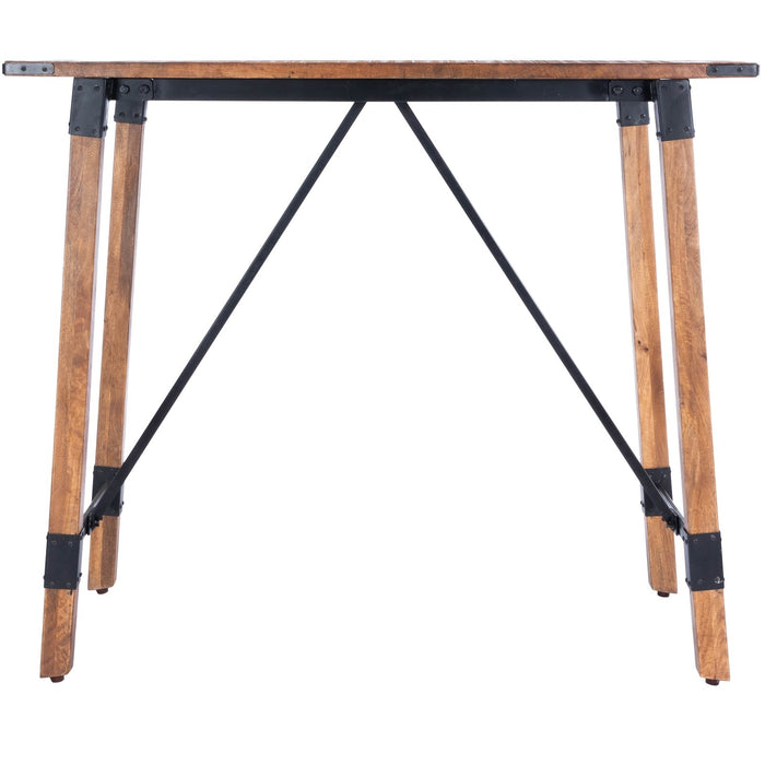 Butler Specialty Company Mountain Lodge Wood & Metal 51""W Pub Table, Natural Wood 5481330