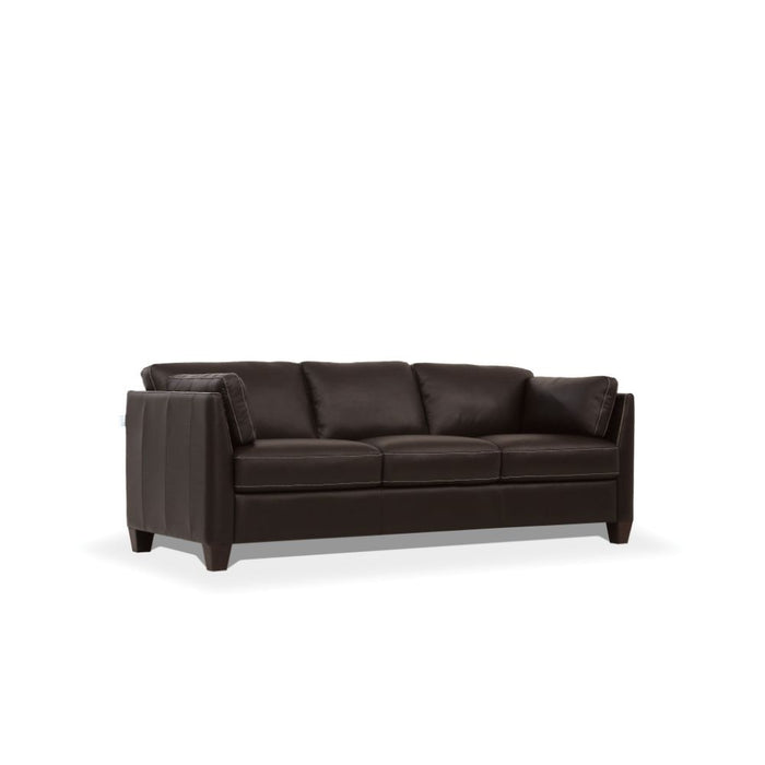 Acme Furniture Matias Sofa in Chocolate Leather 55010